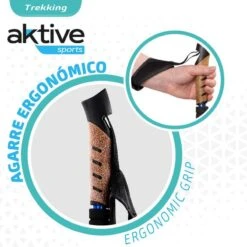 AKTIVE Jeu De 2 Bâtons De Trekking En Aluminium 67-135 Cm, Noir Et Bleu 11 AKTIVE Jeu De 2 Bâtons De Trekking En Aluminium 67-135 Cm, Noir Et Bleu -Promos Regatta || Quechua || Dare 2b Boutique aktive jeu de 2 batons de trekking en aluminium 67 135 cm noir et bleu 2