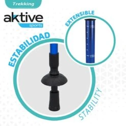 AKTIVE Jeu De 2 Bâtons De Trekking En Aluminium 67-135 Cm, Noir Et Bleu 12 AKTIVE Jeu De 2 Bâtons De Trekking En Aluminium 67-135 Cm, Noir Et Bleu -Promos Regatta || Quechua || Dare 2b Boutique aktive jeu de 2 batons de trekking en aluminium 67 135 cm noir et bleu 3
