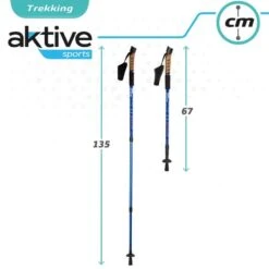 AKTIVE Jeu De 2 Bâtons De Trekking En Aluminium 67-135 Cm, Noir Et Bleu 14 AKTIVE Jeu De 2 Bâtons De Trekking En Aluminium 67-135 Cm, Noir Et Bleu -Promos Regatta || Quechua || Dare 2b Boutique aktive jeu de 2 batons de trekking en aluminium 67 135 cm noir et bleu 5