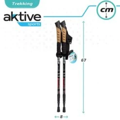 AKTIVE Jeu De 2 Bâtons De Trekking En Aluminium 67-135 Cm, Noir Et Bleu 15 AKTIVE Jeu De 2 Bâtons De Trekking En Aluminium 67-135 Cm, Noir Et Bleu -Promos Regatta || Quechua || Dare 2b Boutique aktive jeu de 2 batons de trekking en aluminium 67 135 cm noir et bleu 6