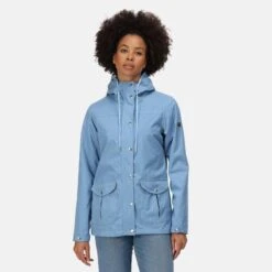 Regatta Bayarma Veste De Marche En Coton Pour Femme - Bleu Clair -Promos Regatta || Quechua || Dare 2b Boutique bayarma veste de marche en coton pour femme bleu clair 4