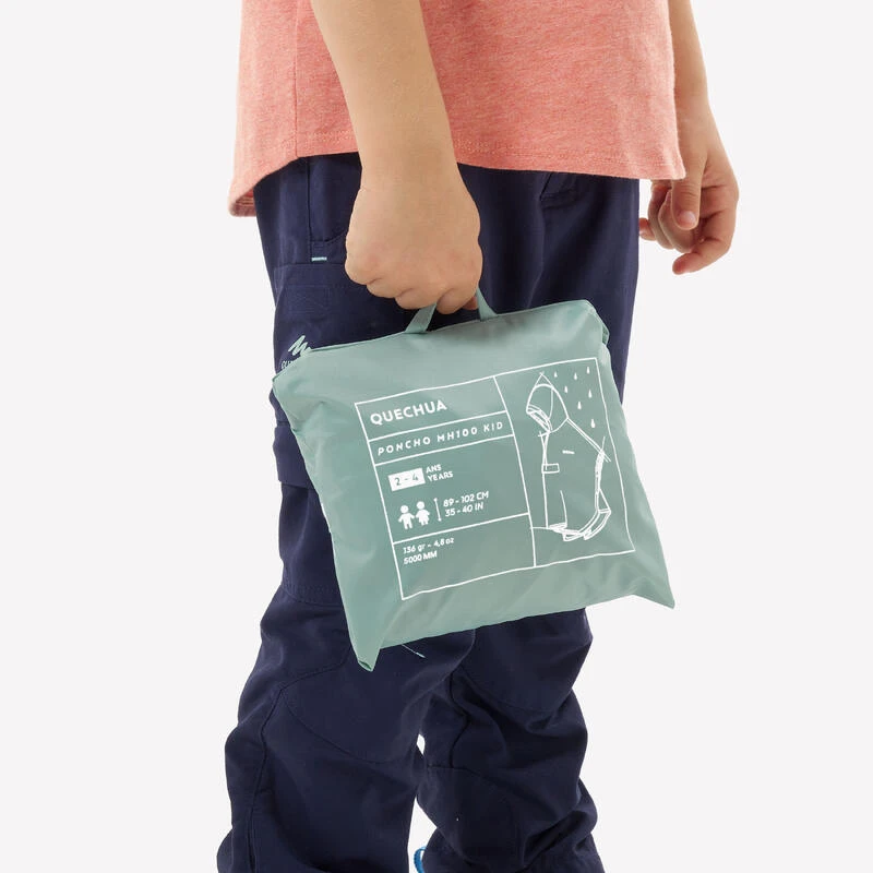 Quechua Cape De Pluie MH100 2-6 Ans VERTE 12 Quechua Cape De Pluie MH100 2-6 Ans VERTE – Image 10