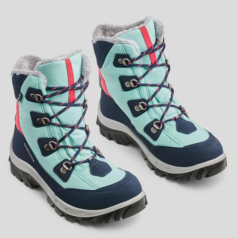 Quechua CHAUSSURES CHAUDES IMPERMÉABLES DE RANDONNÉE -SH500 WARM HIGH LACET-ENFANT 30-38 4 Quechua CHAUSSURES CHAUDES IMPERMÉABLES DE RANDONNÉE -SH500 WARM HIGH LACET-ENFANT 30-38 – Image 2