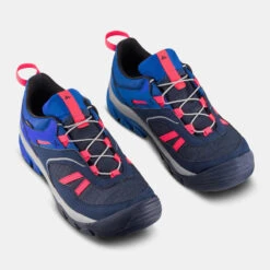 Quechua Chaussures Imperméables De Randonnée Enfant Avec Lacet -CROSSROCK Bleu - 35-38 -Promos Regatta || Quechua || Dare 2b Boutique chaussures impermeables de randonnee enfant avec lacet crossrock bleu 35 38 3