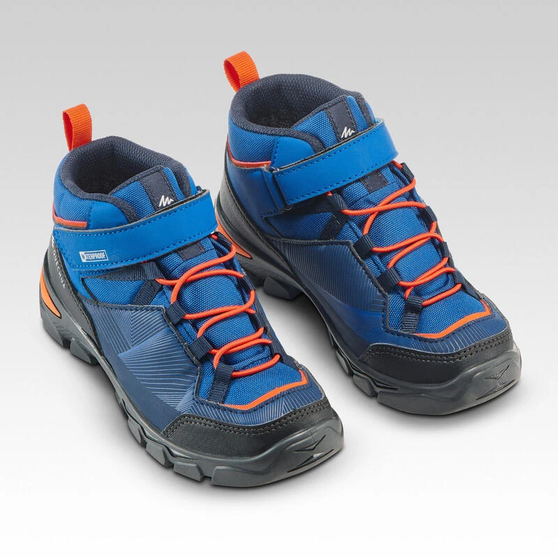 Quechua Chaussures Imperméables De Randonnée -MH120 MID Bleues- Enfant 28 AU 34 Scratch 5 Quechua Chaussures Imperméables De Randonnée -MH120 MID Bleues- Enfant 28 AU 34 Scratch – Image 3