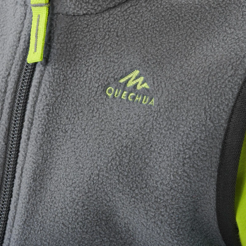 Quechua Gilet Polaire Sans Manche De Randonnée - MH150 Gris - Enfant 2 - 6 Ans 8 Quechua Gilet Polaire Sans Manche De Randonnée - MH150 Gris - Enfant 2 - 6 Ans – Image 6