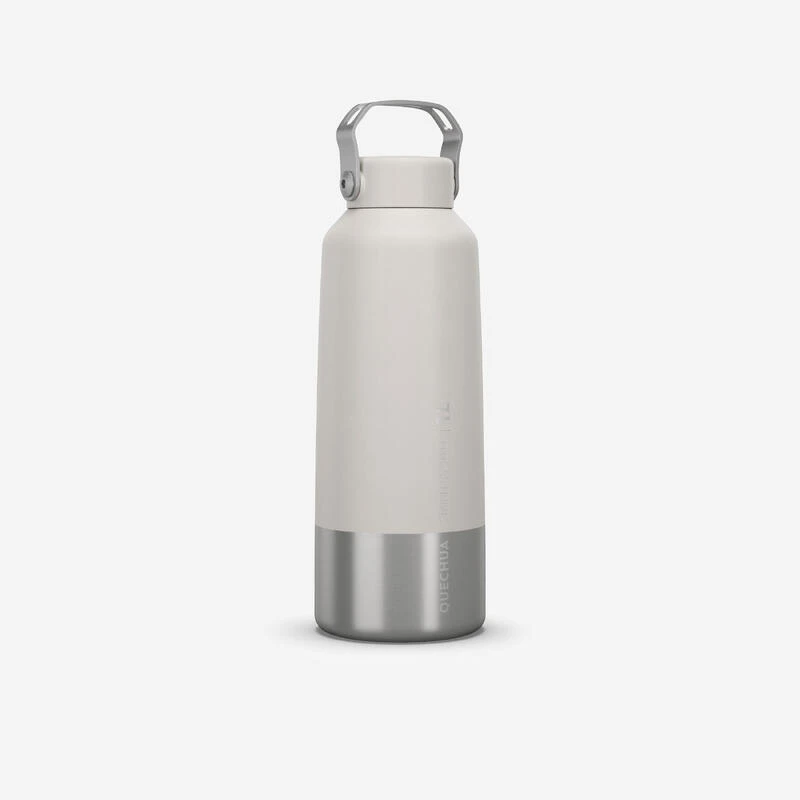 Quechua Gourde Inox 1L Avec Bouchon à Vis Pour La Randonnée - Blanc 3 Quechua Gourde Inox 1L Avec Bouchon à Vis Pour La Randonnée - Blanc