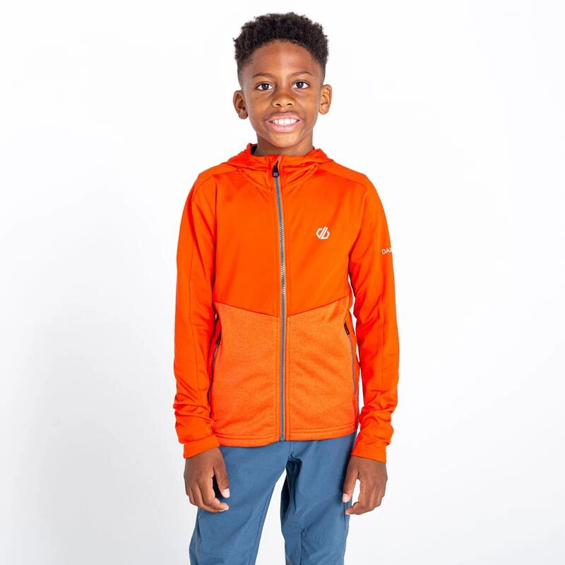 Dare 2b Hastily Core Stretch Polaire De Marche Zippé Pour Enfant - Orange 6 Dare 2b Hastily Core Stretch Polaire De Marche Zippé Pour Enfant - Orange – Image 4