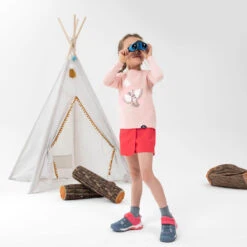 Quechua Jupe Short De Randonnée - MH100 KID Rose Corail -enfant 2-6 Ans -Promos Regatta || Quechua || Dare 2b Boutique jupe short de randonnee mh100 kid rose corail enfant 2 6 ans 1