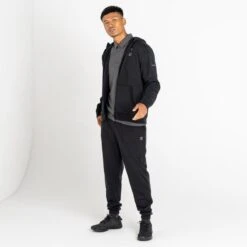 Dare 2b Lounge Out Sweat De Randonnée à Capuche Zippée Pour Homme - Le Noir -Promos Regatta || Quechua || Dare 2b Boutique lounge out sweat de randonnee a capuche zippee pour homme le noir 3