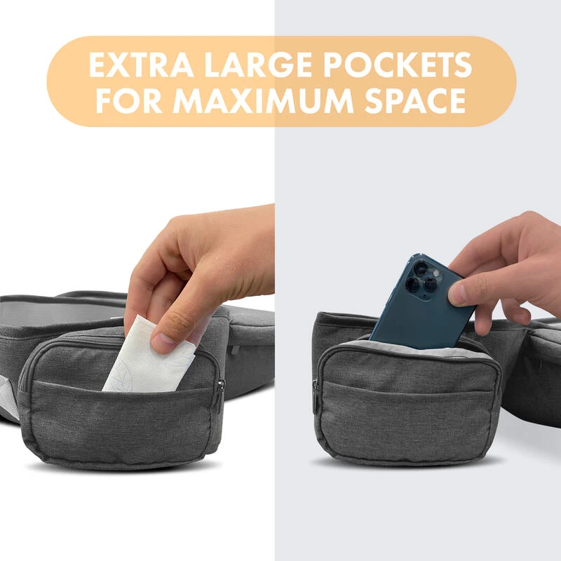 Pack Basic Luxe Nacelle Ergonomique - Porte-bébé Confortable - Gris 5 Pack Basic Luxe Nacelle Ergonomique - Porte-bébé Confortable - Gris – Image 3