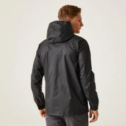 Regatta Pack-It III Homme Randonnée Veste Imperméable - Noir -Promos Regatta || Quechua || Dare 2b Boutique pack it iii homme randonnee veste impermeable noir 3