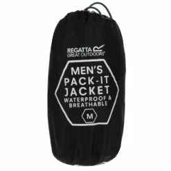 Regatta Pack-It III Homme Randonnée Veste Imperméable - Noir -Promos Regatta || Quechua || Dare 2b Boutique pack it iii homme randonnee veste impermeable noir 5