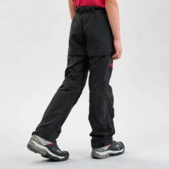 Quechua Pantalon De Randonnée Modulable - MH500 Noir Enfant 7-15 Ans -Promos Regatta || Quechua || Dare 2b Boutique pantalon de randonnee modulable mh500 noir enfant 7 15 ans 2