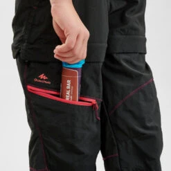 Quechua Pantalon De Randonnée Modulable - MH500 Noir Enfant 7-15 Ans -Promos Regatta || Quechua || Dare 2b Boutique pantalon de randonnee modulable mh500 noir enfant 7 15 ans 6