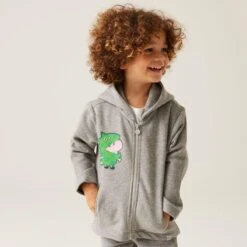 Regatta Peppa Pig Polaire De Marche Zippé Pour Enfant - Gris -Promos Regatta || Quechua || Dare 2b Boutique peppa pig polaire de marche zippe pour enfant gris 3