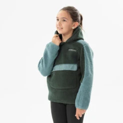 Polaire De Randonnée - Columbia Hoodie Sherpa Verte - Enfant 7-15 Ans