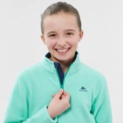Quechua Polaire De Randonnée - MH100 Turquoise - Enfant 7-15 Ans -Promos Regatta || Quechua || Dare 2b Boutique polaire de randonnee mh100 turquoise enfant 7 15 ans 4