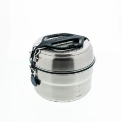 Quechua Popote Camp Du Randonneur MH500 Inox + Revêtement Anti-adhésif 4 Personnes 3,5L -Promos Regatta || Quechua || Dare 2b Boutique popote camp du randonneur mh500 inox revetement anti adhesif 4 personnes 35l 2