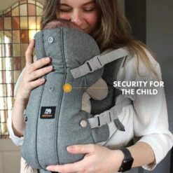Porte-bébé Ergonomique Deryan - Porte-bébé Ventral 2-en-1 Anthracite -Promos Regatta || Quechua || Dare 2b Boutique porte bebe ergonomique deryan porte bebe ventral 2 en 1 anthracite 4