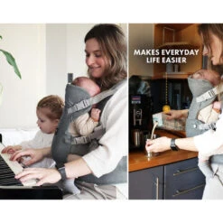 Porte-bébé Ergonomique Deryan - Porte-bébé Ventral 2-en-1 Anthracite -Promos Regatta || Quechua || Dare 2b Boutique porte bebe ergonomique deryan porte bebe ventral 2 en 1 anthracite 6