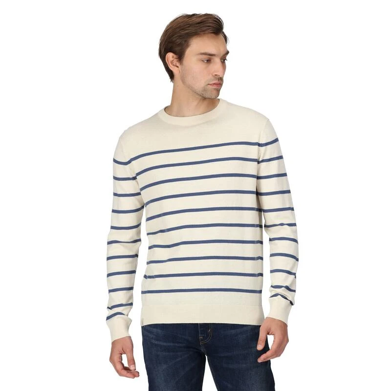Regatta Pull CAUTLEY Homme (Blanc / Denim Foncé) 5 Regatta Pull CAUTLEY Homme (Blanc / Denim Foncé) – Image 3