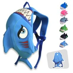 Sac à Dos Pour Enfants | Requin Bleu | Crazy Safety | Testé Et Certifié -Promos Regatta || Quechua || Dare 2b Boutique sac a dos pour enfants requin bleu crazy safety teste et certifie 3