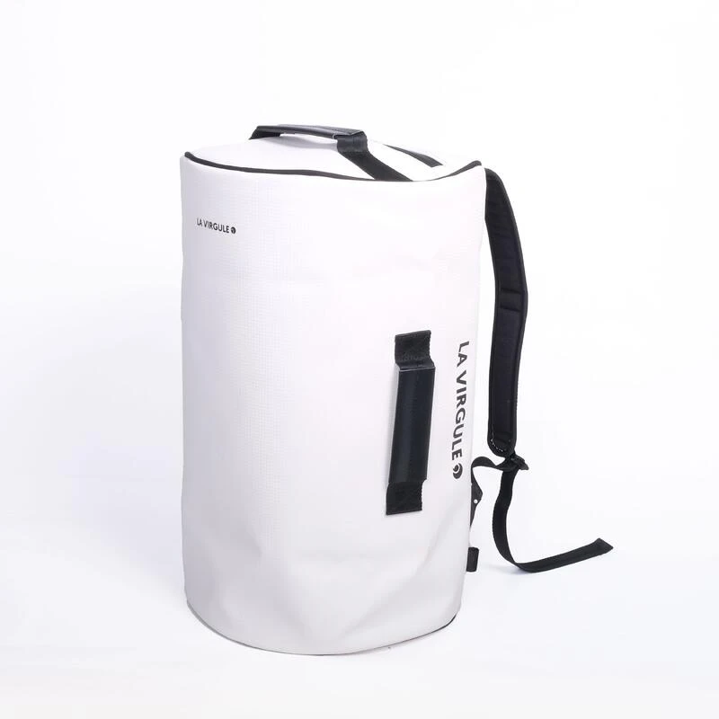 Sac Weekend Upcyclé - Duffel Bag Hors-Bord - 35L Blanc Carbone 3 Sac Weekend Upcyclé - Duffel Bag Hors-Bord - 35L Blanc Carbone