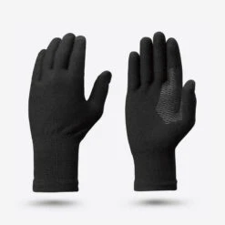 Sous-gants Sans Couture De Trekking Montagne - MT500 Noir - Adulte