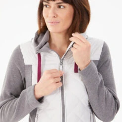 Quechua Sweat à Capuche De Randonnée - NH100 Hybrid - Femme -Promos Regatta || Quechua || Dare 2b Boutique sweat a capuche de randonnee nh100 hybrid femme 2