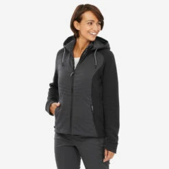 Quechua Sweat à Capuche De Randonnée - NH500 Hybrid - Femme