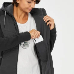 Quechua Sweat à Capuche De Randonnée - NH500 Hybrid - Femme -Promos Regatta || Quechua || Dare 2b Boutique sweat a capuche de randonnee nh500 hybrid femme 4