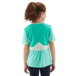 Quechua T Shirt De Randonnée Enfant - MH550 Turquoise - 7-15 Ans -Promos Regatta || Quechua || Dare 2b Boutique t shirt de randonnee enfant mh550 turquoise 7 15 ans 1