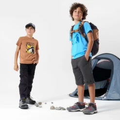 Quechua T-Shirt De Randonnée - MH100 Marron - Enfant 7-15 Ans 13 Quechua T-Shirt De Randonnée - MH100 Marron - Enfant 7-15 Ans -Promos Regatta || Quechua || Dare 2b Boutique t shirt de randonnee mh100 marron enfant 7 15 ans 5