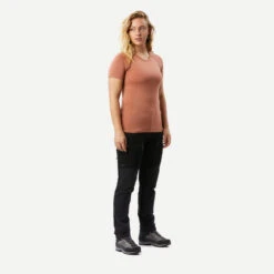 T-shirt De Trek Seamless Manches Courtes En Laine Mérinos - Femme - MT900 -Promos Regatta || Quechua || Dare 2b Boutique t shirt de trek seamless manches courtes en laine merinos femme mt900 2