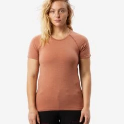 T-shirt De Trek Seamless Manches Courtes En Laine Mérinos - Femme - MT900