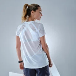 Quechua Tee Shirt Ultra Léger De Randonnée Rapide FH 500 Femme Gris. -Promos Regatta || Quechua || Dare 2b Boutique tee shirt ultra leger de randonnee rapide fh 500 femme gris 3