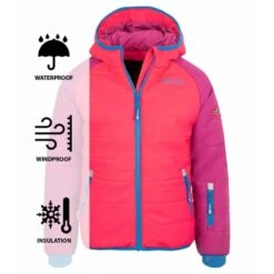 TROLLKIDS Veste De Ski Pour Enfants Hafjell PRO Imperméable Et Coupe-vent Bleu -Promos Regatta || Quechua || Dare 2b Boutique veste de ski pour enfants hafjell pro impermeable et coupe vent bleu 2