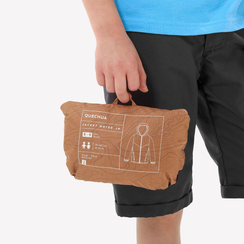 Quechua Veste Imperméable De Randonnée - MH100 Zip - Enfant 7-15 Ans 6 Quechua Veste Imperméable De Randonnée - MH100 Zip - Enfant 7-15 Ans – Image 4