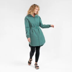 Quechua Veste Longue Imperméable De Randonnée - Raincut Long Series - Femme -Promos Regatta || Quechua || Dare 2b Boutique veste longue impermeable de randonnee raincut long series femme 1