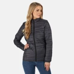 Regatta Veste Matelassée FIREDOWN Femme (Gris Foncé) -Promos Regatta || Quechua || Dare 2b Boutique veste matelassee firedown femme gris fonce 2