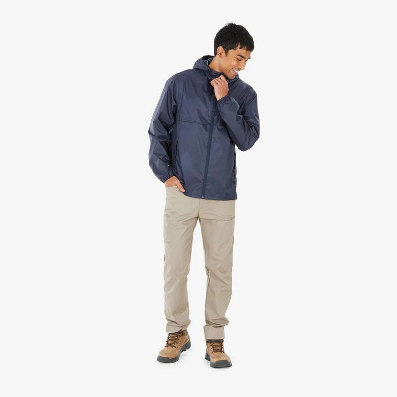 Quechua VESTE RAINCUT FULLZIP BLEU H 4 Quechua VESTE RAINCUT FULLZIP BLEU H – Image 2