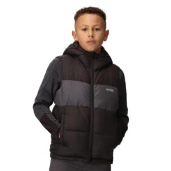 Regatta Veste Sans Manches LOFTHOUSE Enfant (Noir / Gris Phoque) -Promos Regatta || Quechua || Dare 2b Boutique veste sans manches lofthouse enfant noir gris phoque 3