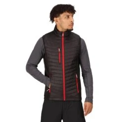 Regatta Veste Sans Manches NAVIGATE Homme (Noir / Rouge Classique) -Promos Regatta || Quechua || Dare 2b Boutique veste sans manches navigate homme noir rouge classique 2