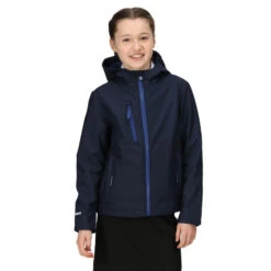 Regatta Veste Softshell ABLAZE Enfant (Bleu Marine / Bleu Roi) -Promos Regatta || Quechua || Dare 2b Boutique veste softshell ablaze enfant bleu marine bleu roi 2