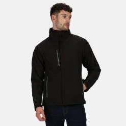 Regatta Veste Softshell APEX Homme (Noir) -Promos Regatta || Quechua || Dare 2b Boutique veste softshell apex homme noir 2