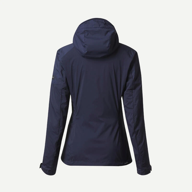 Veste Softshell Coupe Vent De Trek Montagne - MT900 Bleu Marine Femme 11 Veste Softshell Coupe Vent De Trek Montagne - MT900 Bleu Marine Femme – Image 9