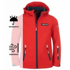 TROLLKIDS Veste Softshell Oslofjord Pour Enfants Imperméable Et Coupe-vent Bleu -Promos Regatta || Quechua || Dare 2b Boutique veste softshell oslofjord pour enfants impermeable et coupe vent bleu 2