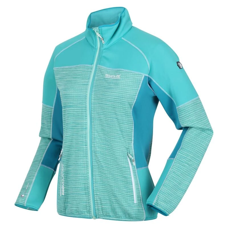 Regatta Veste Softshell YARE Femme (Turquoise Pâle / Turquoise Vif) 5 Regatta Veste Softshell YARE Femme (Turquoise Pâle / Turquoise Vif) – Image 3