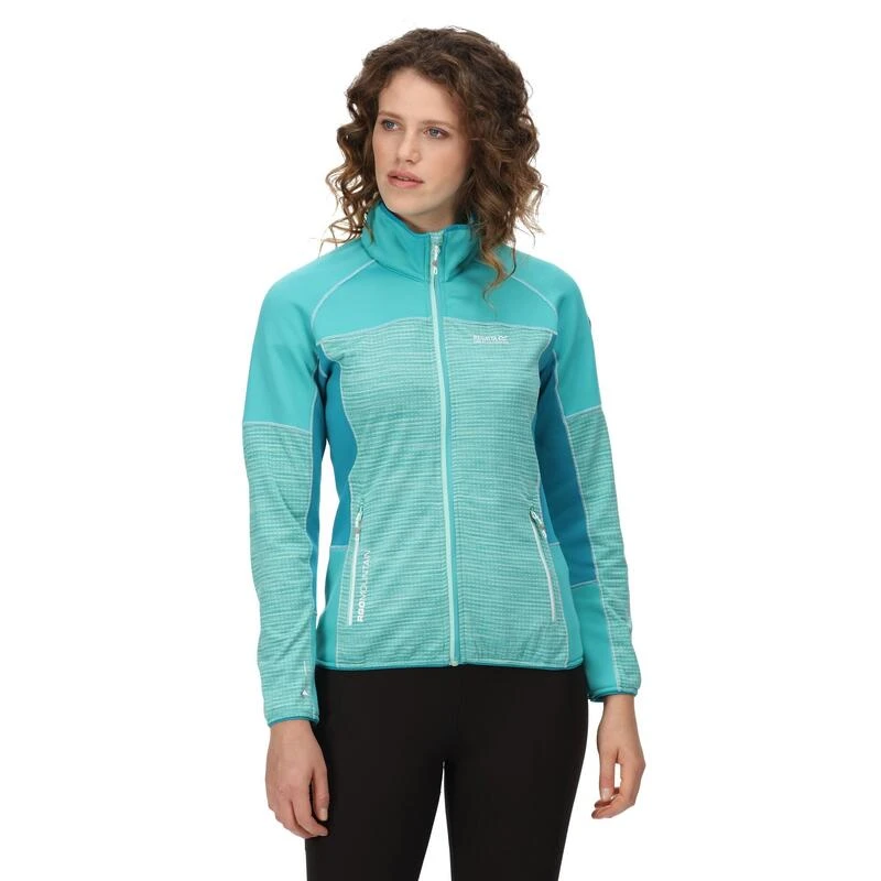 Regatta Veste Softshell YARE Femme (Turquoise Pâle / Turquoise Vif) 6 Regatta Veste Softshell YARE Femme (Turquoise Pâle / Turquoise Vif) – Image 4